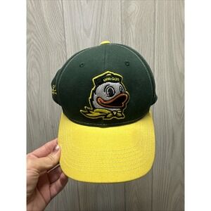 Oregon Ducks Russell Athletic Embroidered Baseball Cap Green Yellow Mens Hat